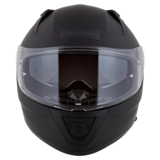 Motorradhelm Cassida Aero Solid schwarz matt/grau