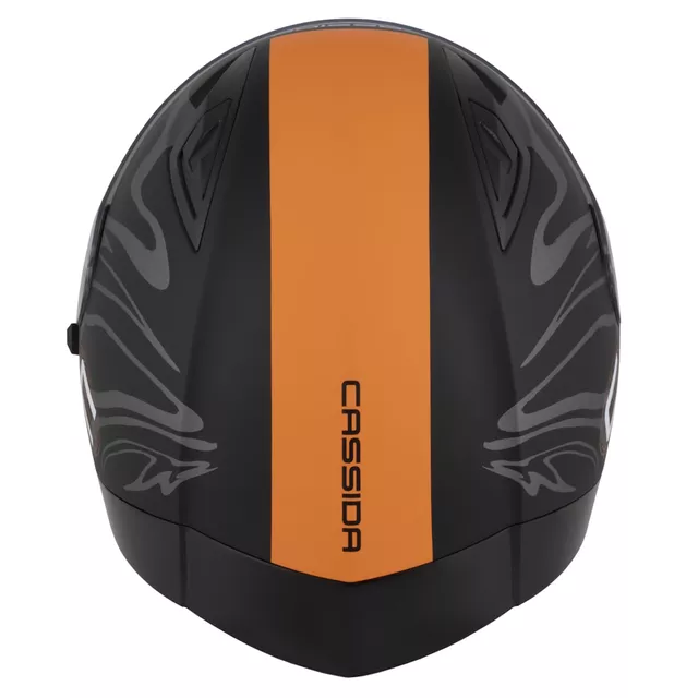 Cassida Orbit Multivers Motorradhelm schwarz matt/orange/grau/weiß