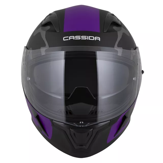 Cassida Orbit Multivers Motorradhelm schwarz matt/violett/grau/weiß