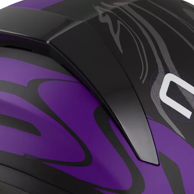 Cassida Orbit Multivers Motorradhelm schwarz matt/violett/grau/weiß