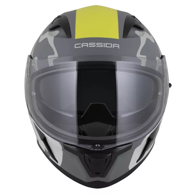 Cassida Orbit Multivers Motorradhelm grau matt/hellgrau/gelb fluo/schwarz