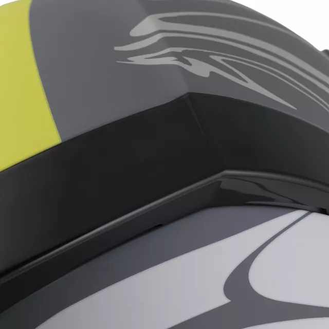 Cassida Orbit Multivers Motorradhelm grau matt/hellgrau/gelb fluo/schwarz