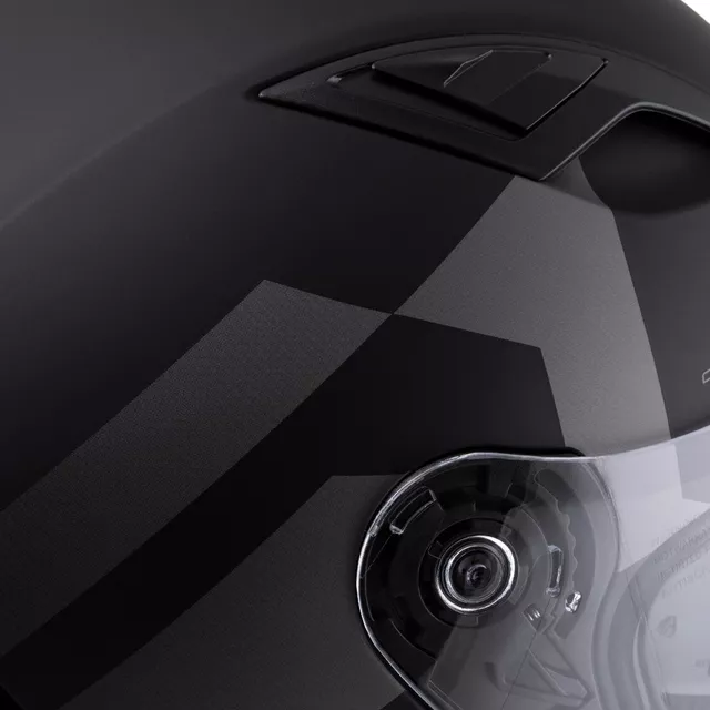 Motorradhelm Cassida Orbit Grind schwarz matt/grau