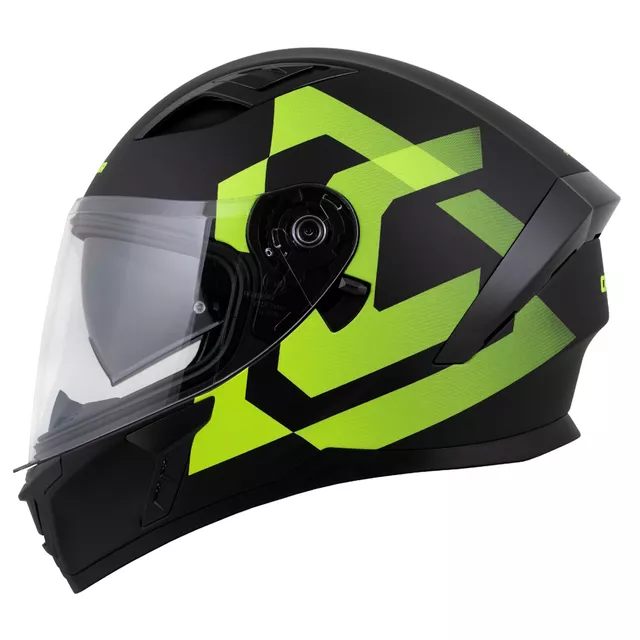 Motorradhelm Cassida Orbit Grind schwarz matt/gelb fluo