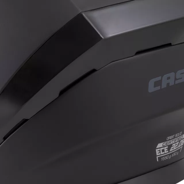 Motorradhelm Cassida Orbit Solid schwarz matte/schwarz
