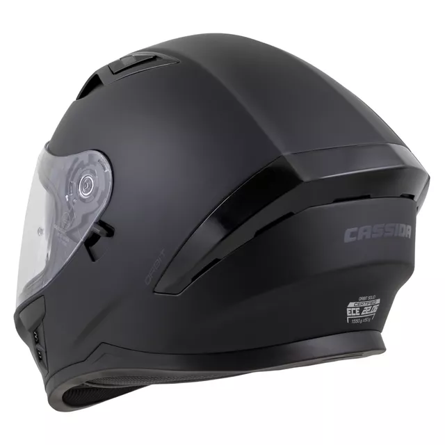 Motorradhelm Cassida Orbit Solid schwarz matte/schwarz
