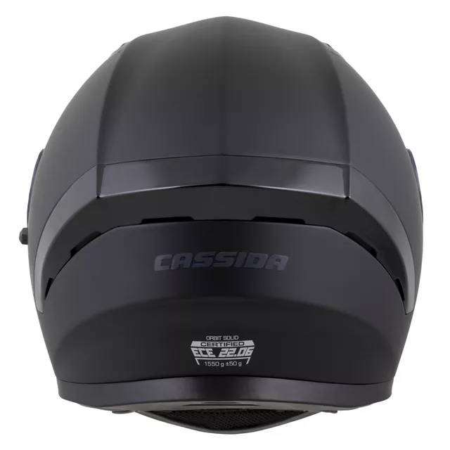 Motorradhelm Cassida Orbit Solid schwarz matte/schwarz