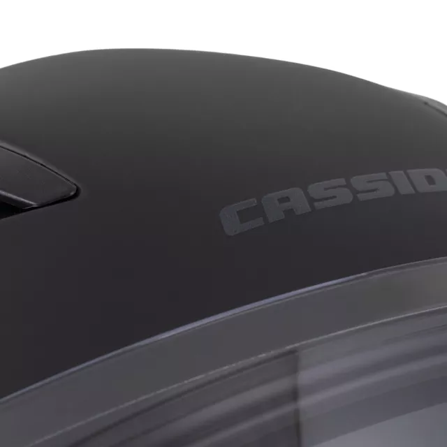 Motorradhelm Cassida Orbit Solid schwarz matte/schwarz