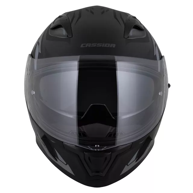 Cassida Orbit StriX Motorradhelm schwarz matt/grau