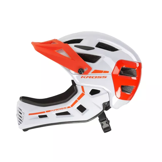 Radfahrerhelm Kross SALTI FF - weiß-orange