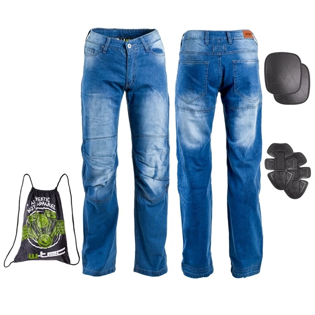 W-TEC Davosh Herren Motorradjeans - blau - blau