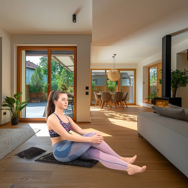 Akupressurmatte und Kissen inSPORTline EcoSpike