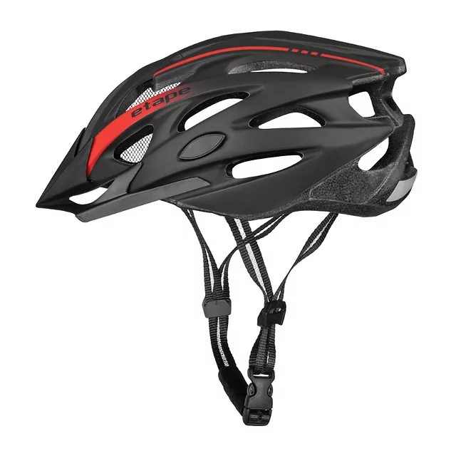 Fahrradhelm Etape Twister - černá/červená mat