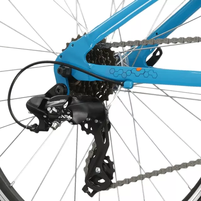 Junior Fahrrad Kross Hexagon JR 1.0 24" Gen 006 - námořnická modrá / žlutá / lesk