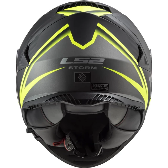 Motorradhelm LS2 FF800 Storm II Nerve Matt H-V Gelb
