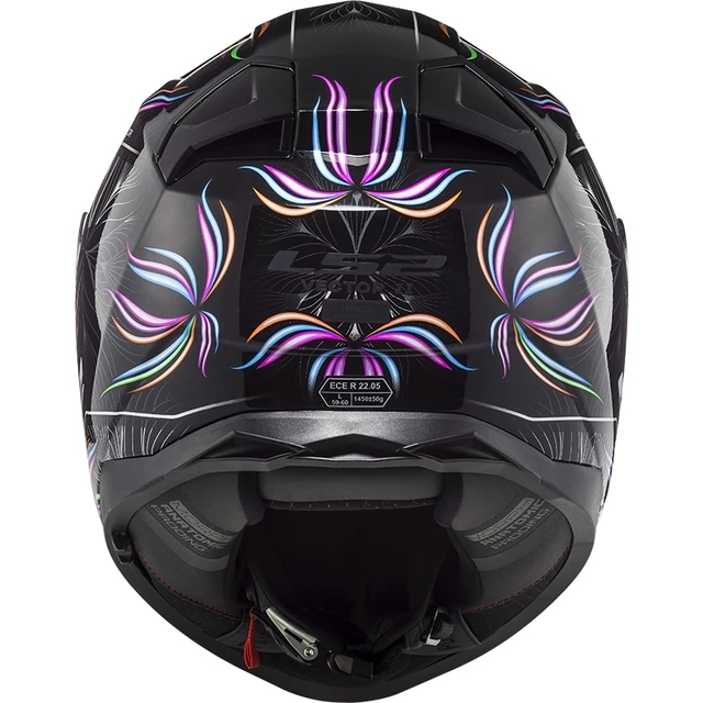 Motorradhelm LS2 FF811 Vector II Tropical Schwarz Weiß