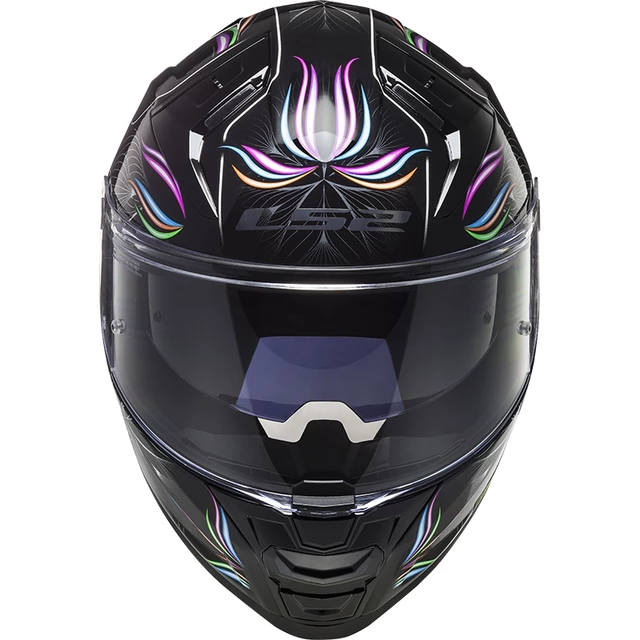 Motorradhelm LS2 FF811 Vector II Tropical Schwarz Weiß