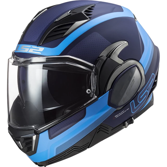 LS2 FF900 Valiant II Orbit P/J Klapphelm - Jeans, S(55-56) - Matt Blue