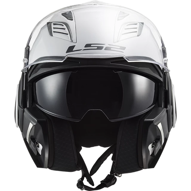 LS2 FF900 Valiant II Solid P/J Klappbares Motorradhelm - Matt Schwarz