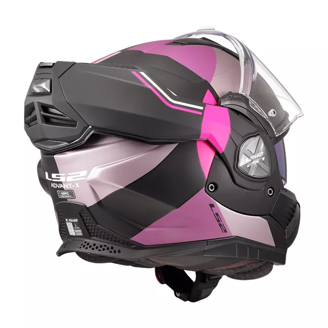 Flip-up Motorradhelm LS2 FF901 Advant X Ultra Grau Lila P/J
