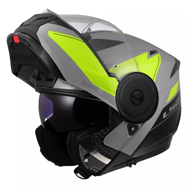 Klappbarer Motorradhelm LS2 FF902 Scope II Duria Grau H-V Gelb