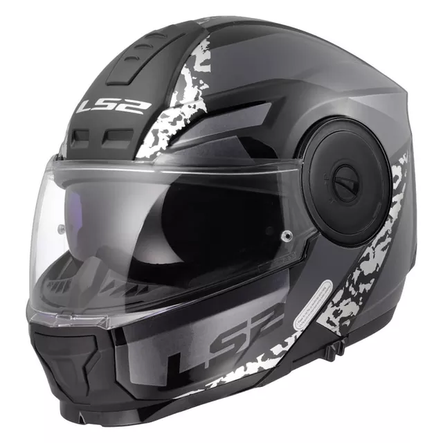 Klappbarer Motorradhelm LS2 FF902 Scope II Oxyd Black Titanium