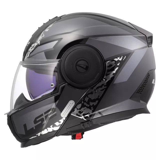 Klappbarer Motorradhelm LS2 FF902 Scope II Oxyd Black Titanium