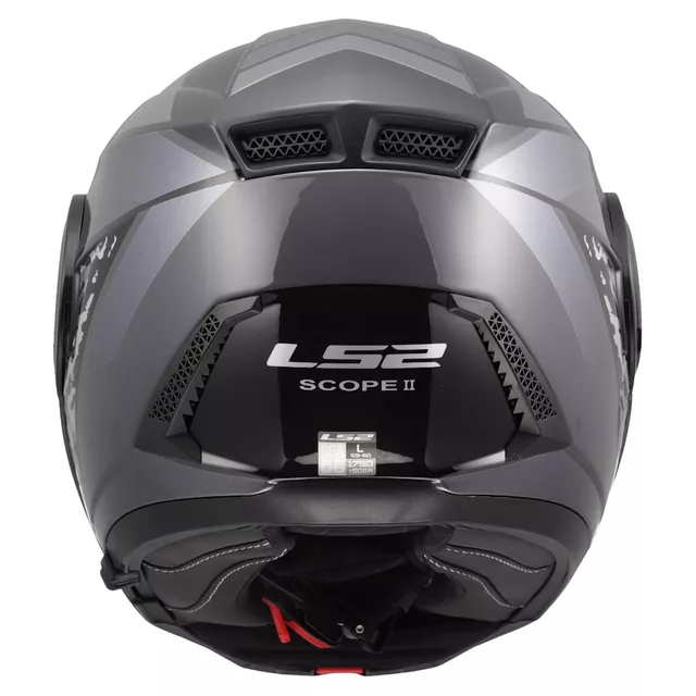 Klappbarer Motorradhelm LS2 FF902 Scope II Oxyd Black Titanium