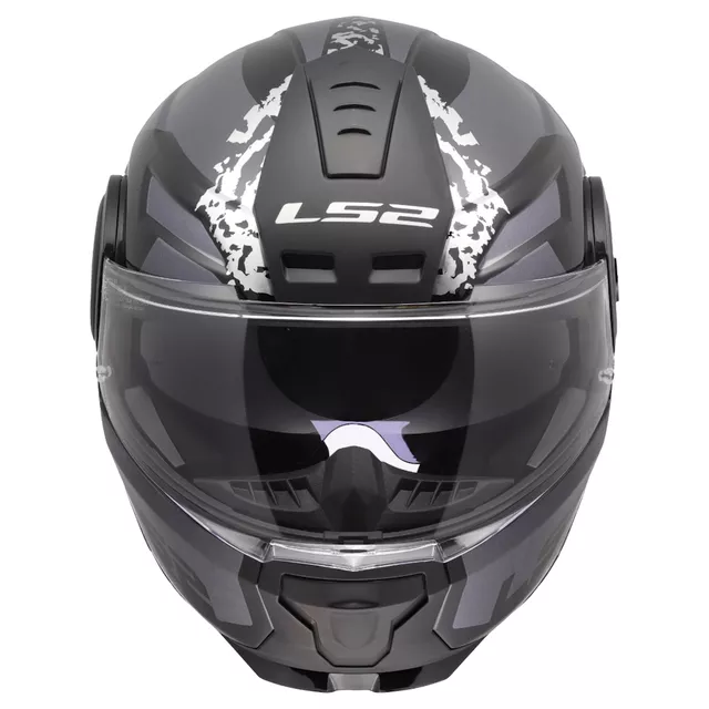Klappbarer Motorradhelm LS2 FF902 Scope II Oxyd Black Titanium