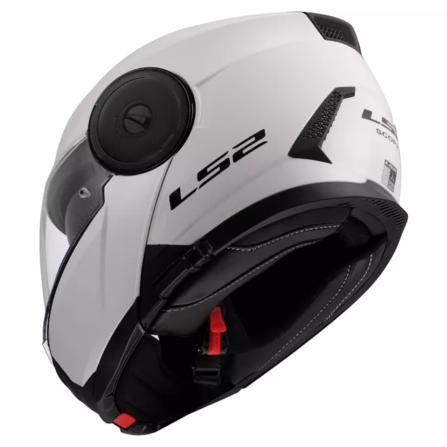 LS2 FF902 Scope II Solid Gloss White Flip-up Motorradhelm