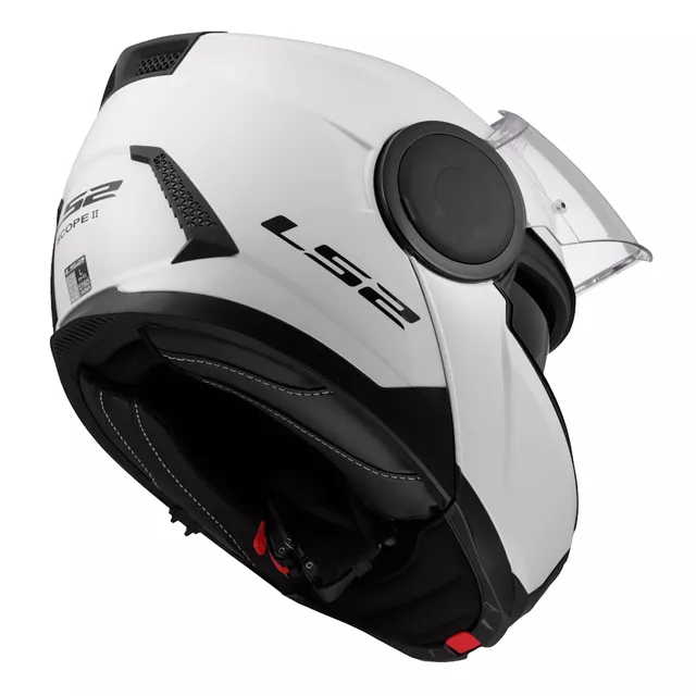 LS2 FF902 Scope II Solid Gloss White Flip-up Motorradhelm