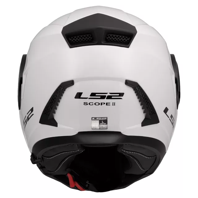 LS2 FF902 Scope II Solid Gloss White Flip-up Motorradhelm