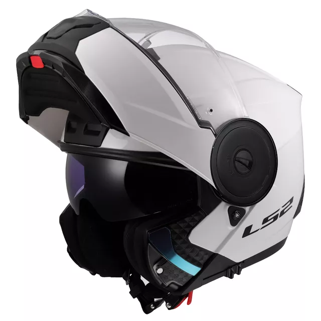 LS2 FF902 Scope II Solid Gloss White Flip-up Motorradhelm