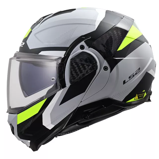 Flip-Helm LS2 FF910 Advant II Triple Hellgrau P/J