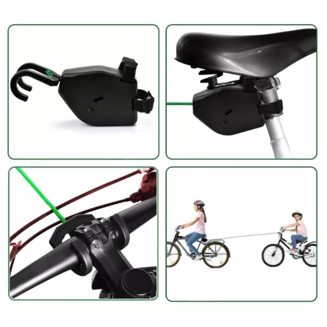 inSPORTline Tynur selbstaufrollendes Fahrradschleppseil