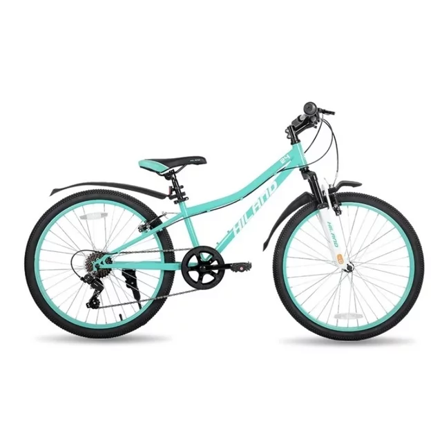 Hiland Climber 24" Junior-Mountainbike • 140–160 cm - schwarz - türkis