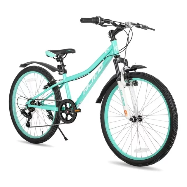 Hiland Climber 24" Junior-Mountainbike • 140–160 cm - schwarz