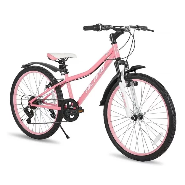 Hiland Climber 24" Junior-Mountainbike • 140–160 cm - schwarz