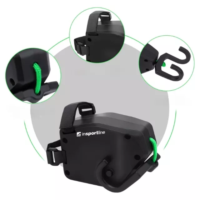 inSPORTline Tynur selbstaufrollendes Fahrradschleppseil