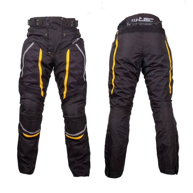 W-TEC Toranio Herren Sommer-Motorrad-Hose - schwarz-gelb