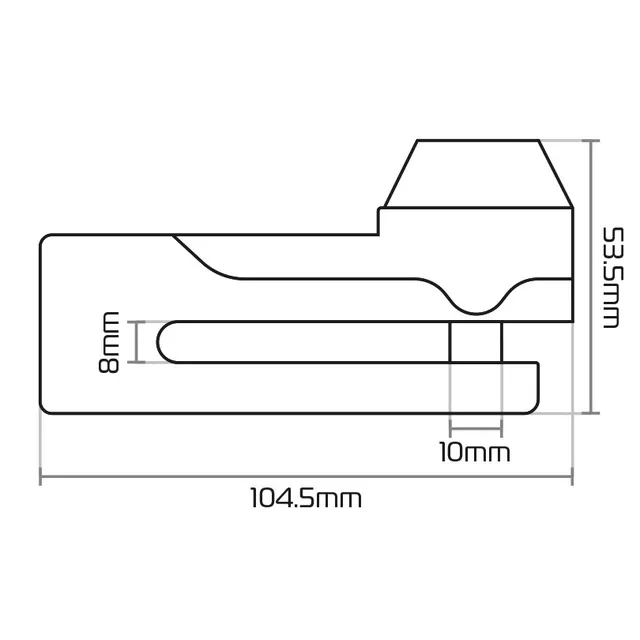 Oxford Titan Scheibenbremsenschloss
