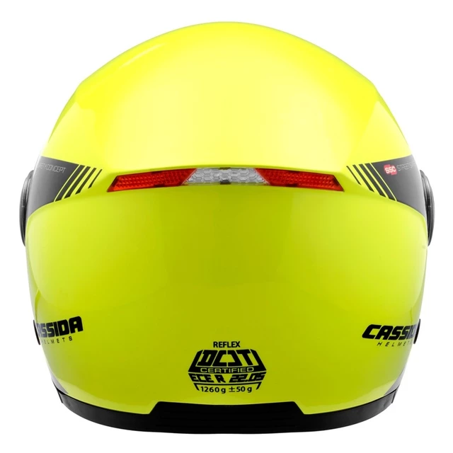Cassida Reflex Safety Motorradhelm - schwarz-fluo gelb