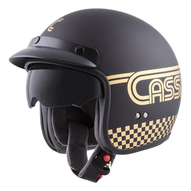 Cassida Oxygen Rondo Motorradhelm - schwarz matt/golden - schwarz matt/golden