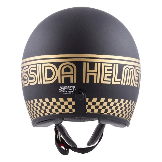Cassida Oxygen Rondo Motorradhelm - schwarz matt/golden