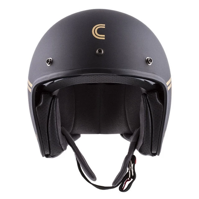 Cassida Oxygen Rondo Motorradhelm - schwarz matt/golden