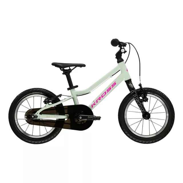 Kinderfahrrad Kross Liftie 14" - Modell 2025 - mátová / růžová / matný