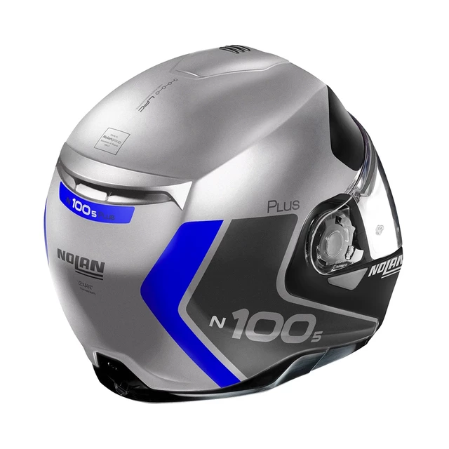 Nolan N100-5 Plus Distinctive N-Com Motorradhelm - Glänzendes Schwarz-Rot