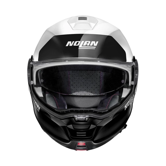 Nolan N100-5 Plus Distinctive N-Com Motorradhelm - Glänzendes Schwarz-Rot