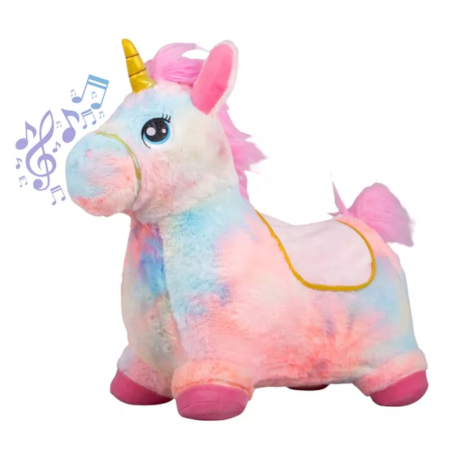 Hüpfendes Pferd inSPORTline Beridino mit Soundeffekten - rosa - rosa