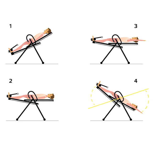 inSPORTline Verge Inversionsbank - schwarz-rot